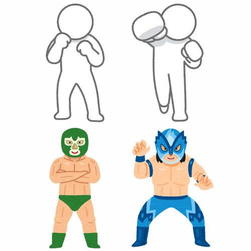 拳擊與泰拳 卡通插畫素材與運(yùn)動(dòng)賽事組織